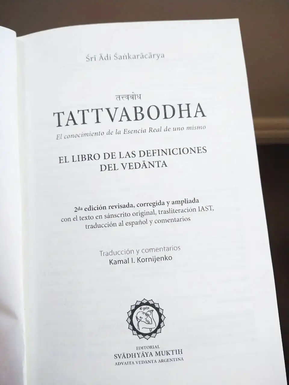Tattvabodha, el conocimiento de la esencia real de uno mismo. El libro de las definiciones del vedānta - Imagen 2