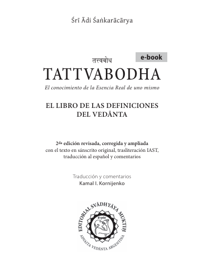 E-book Tattvabodha - Imagen 2